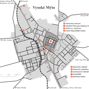 Via Ironia - Mapa Vysokého Mýta